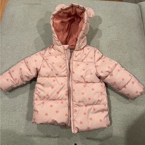 18-24 month Old Navy Pink Heart Puffer Jacket